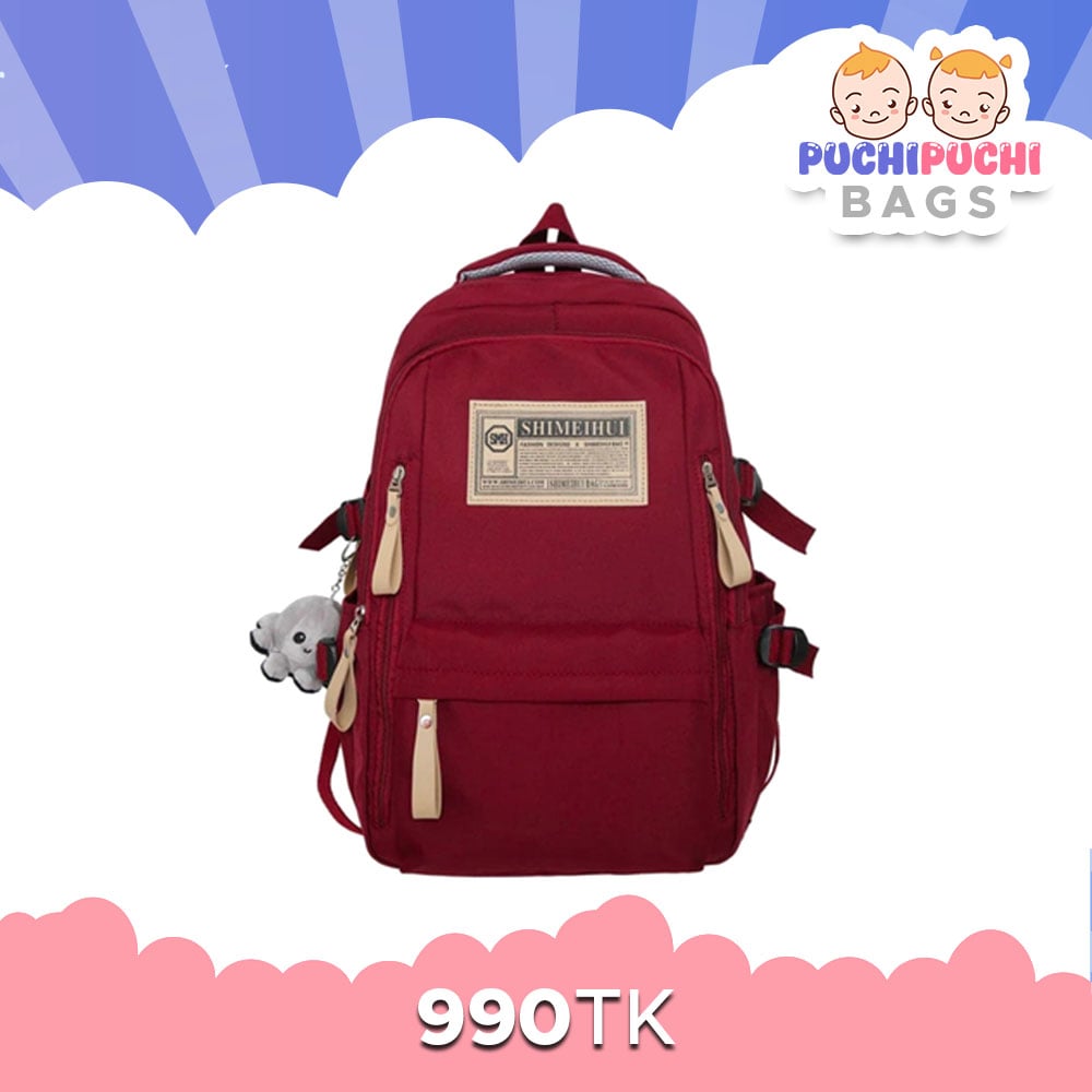 WhatsApp Image 2025-11-12 at 10.38.40 PM (2) Aesthetic Large Capacity Cute Backpack (RED) - Image 1