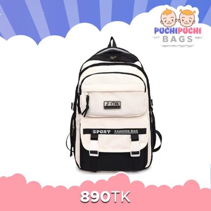 Academy Style School Bag Book Bag Lightweight College Student Backpack(Black)